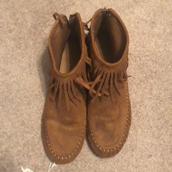 Frayed Ankle Boots - Picture 1 of 2